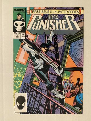 The Punisher 1 Marvel 1987 1st In Unlimited Series