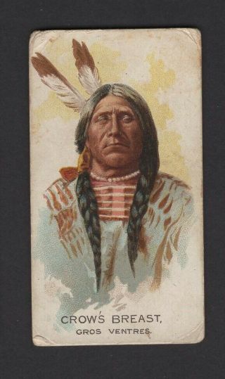 1888 Allen & Ginter N2 Celebrated American Indian Chiefs Crow 