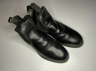 Vintage Addison Shoe Company Boots Military Biltrite Steel Toe Boots Sz 8 R Mens