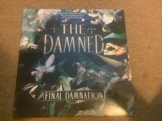 The Damned Final Damnation Green Vinyl,  Poster Rare Uk Lp