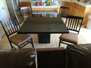 Vintage Dining Table With 4 Chairs