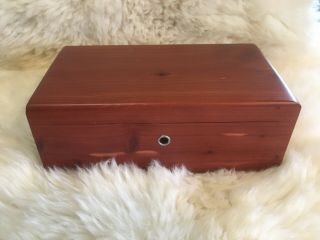 Lane Mini Cedar Chest Wooden Box Hope Keepsake Retro W/key Indiana 18