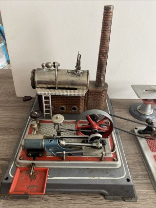 Vintage Wilesco Miniature Model Toy Steam Engine Made In West Germany