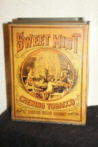 Vintage Sweet Mist Chewing Tobacco General Store Counter Display Bin