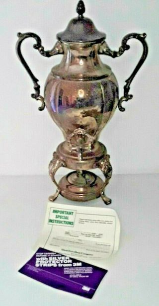 Vintage Sheridan Silver Plated 20 " Samovar Coffee Tea Hot Water Urn With Burner