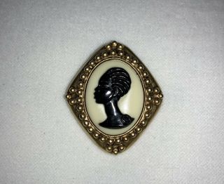 Rare Vtg.  Complete Set Coreen Simpson Black Cameo African American EARRINGS ONLY 2