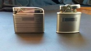 Two Vintage Ronson Lighters United States Made - 2 X 1 1/2 X 1 3/4 X 2 Inches