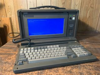 Vintage All In One Computer Rs232 Parallel Ports Lcd Screen No Operating System