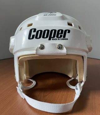 Vintage Cooper Sk2000 Hockey Helmet White Size Large