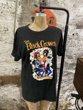 Vintage 1990 Black Crowes T - Shirt Size Xl 1990 Shake You Money Maker World Tour