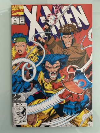 X - Men 4 First Omega Red Jim Lee 1992 Vf/nm