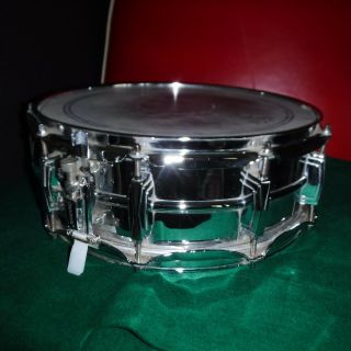 Vintage Ludwig Chrome Snare Drum 6 " X 14 " With 10 Lugs 1990 