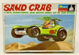 Vintage 1969 Monogram - Tom Daniel Sand Crab Dune Buster 1:24 Model Kit - Pc231