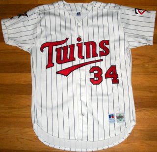 1993 Twins Kirby Puckett Authentic Game Jersey Size 44 Russell USA ASG Vtg RARE 3