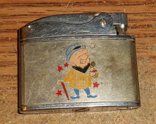 Vintage Mr.  Magoo Carling Stag Beer Flat Advertising Lighter/very Rare