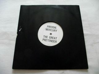 Freddie Mercury The Great Pretender 1987 Parlophone 10 " Promo.  Queen