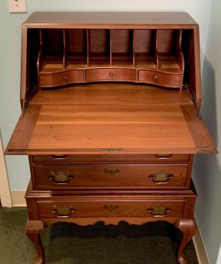 Antique Vintage Secretary Desk Taylor Jamestown Ny,  Solid Cherry