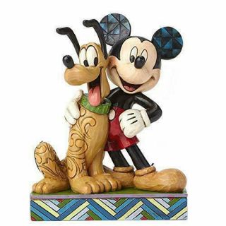 Jim Shore Disney Traditions Mickey And Pluto Best Pals Figurine 4048656