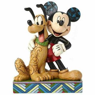 Jim Shore Disney Traditions MICKEY and PLUTO Best Pals Figurine 4048656 3