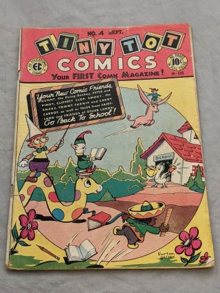 Tiny Tot Comics 4 1946 Golden Age Comics - Land Of The Lost Ad