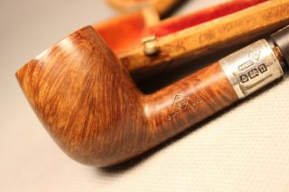 1912 Antique Bbb Own Make Briar Silver Straight Af&co Estate Pipe Pipa 烟斗