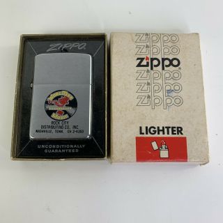 Vintage Zippo Wurlitzer Phonograph Music Rock City Distributing Co.  Tn.