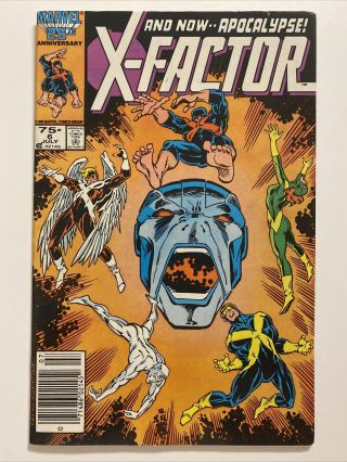 X - Factor 6 (marvel 1986) Vf,  8.  5 1st Apocalypse
