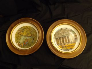 Set Of 2 Vintage Franklin Mcmahon Limited Edition Chicago Collector 