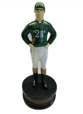 Vintage " 21 " Club Green Jockey Bottle Opener From The Famous York City Club.