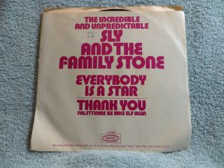 Sly & The Family Stone – Thank You (Falettinme Be Mice Elf Agin) 1969 Single 2