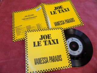 Vanessa Paradis Joe Le Taxi Rare 7 ",  Poster 1980 