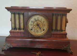 Antique Seth Thomas Adamantine Mantle Clock 1880 