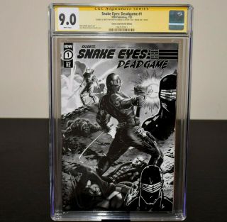 Snake Eyes: Deadgame 1 Cgc 9.  0 (signed & Sketched By Kevin Conrad And Gus Mauk)