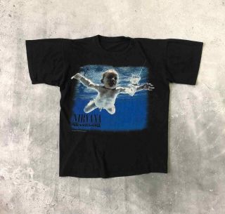 2002 Nirvana Nevermind Promo Tee Kurt Cobain T Shirt 90s Vintage