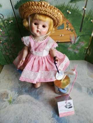 1951 - 52 Strung Vogue Ginny Wavette Doll 80 With Open And Close Eyes