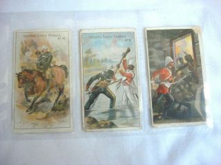 3 X Antique Cigarette Cards - Taddy & Co - Victoria Cross Heroes.