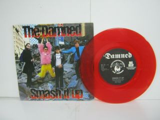 Record 7” Single The Damned Smashed It Up Red Vinyl 2049