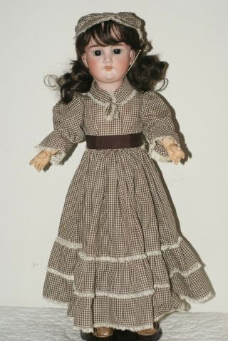 Gorgeous 20 " Antique German Armand Marseille 390 Bisque Head Doll