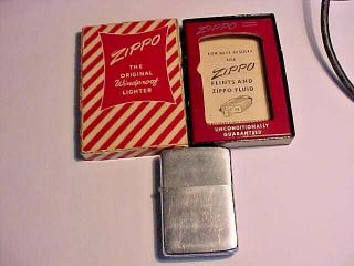 Vintage 1959 Zippo Pocket Lighter Pat 2517191 Plain