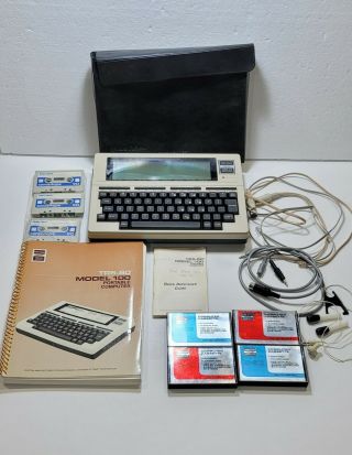 Vintage Radio Shack Tandy Trs - 80 Model 100 Portable Computer And More
