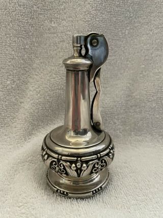 Vintage Silverplate Ronson DECANTER Table Lighter 2