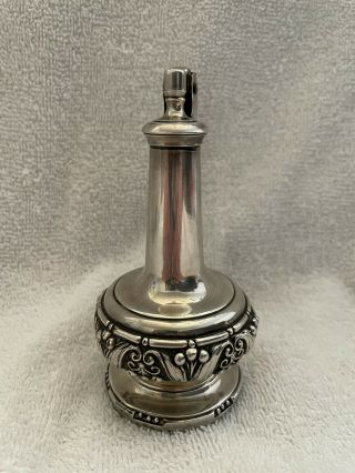 Vintage Silverplate Ronson DECANTER Table Lighter 3