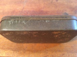 Empty Early Dudgeon And Arnell Perfection Gold Bar Tobacco Tin Australian 2