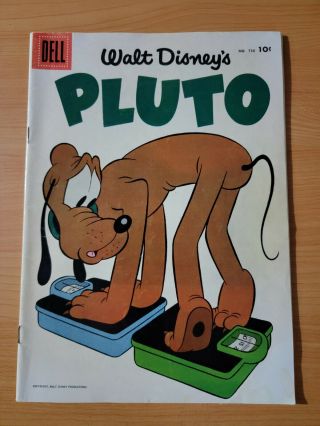 Dell Four Color 736 Walt Disney Pluto Very Fine - Near Nm 1956 Comics
