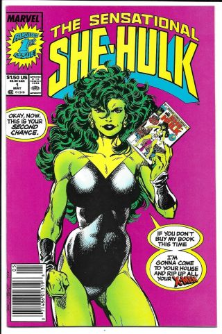 The Sensational She - Hulk 1 Newsstand Edition Nm John Byrne Marvel Comics