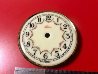 400 Day Torsion Anniversary Dome Clock Dial Kern Porcelain Enamel Antique