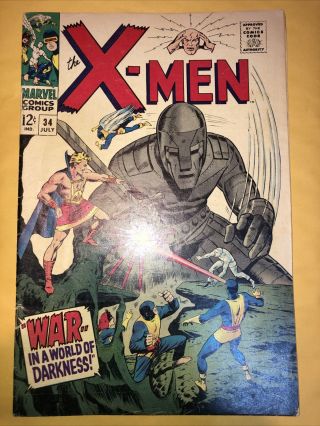 X - Men 34 (1967,  Marvel Comics) Early Mole Man