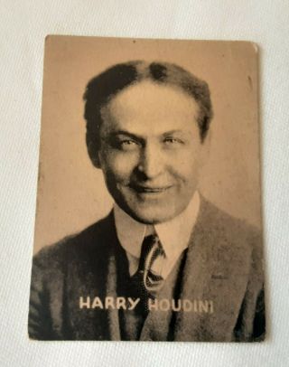 1930 Harry Houdini,  Cuban Susini Cigarrette Cardboard Card
