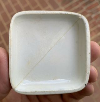 Antique RARE Xavier Bazin Odontine Or Rose Tooth Paste,  Square American Pot Lid 2