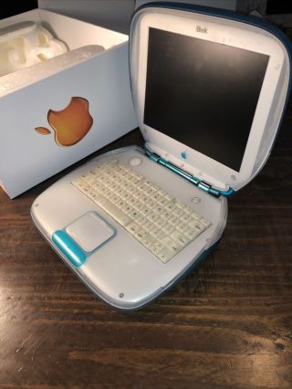 Vintage Apple Ibook G3 M2453 Clamshell Powerpc Blue Blueberry No Power